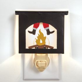 Santa In The Chimney Night Light