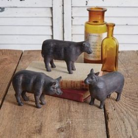 Rustic Pig Figurine
