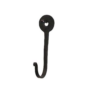 Horseshoe Nail Hook Black