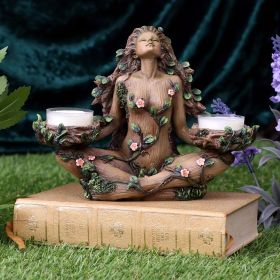 Tree Spirit Small Candle Holder, Goddess, Forest Garden, Courtyard Resin Craft Ornaments