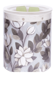Better Homes and Gardens Magnolia Branches Ceramic Wax Warmer with 20W Plug in with Soft Light