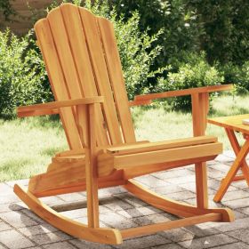 Garden Rocking Adirondack Chair Teak Solid teak wood Medium