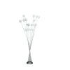 61.5" In 16-Light Acrylic Globe Aluminun Led Chrysanthe Silver Chrome Metal Floor Lamp