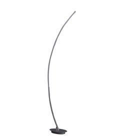 62.25-Inch Bradie Brushed Nickel LED Arc Tube Floor Lamp