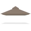 12X10ft 2T Waterproof Finial Classic Gazebo Top Tan