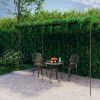 Garden Pergola Antique Brown 19.7'x9.8'x8.2' Iron
