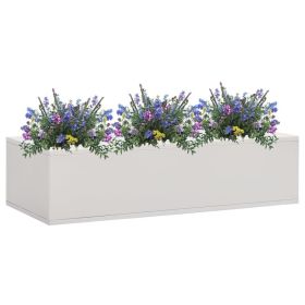Flower Box Light Gray 35.4"x15.7"x9.1" Steel