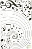 Rotation Of The Notes - Wall Decals Stickers Appliques Home Dcor