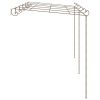 Garden Pergola Antique Brown 19.7'x9.8'x8.2' Iron