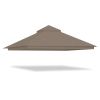 12X10ft 2T Waterproof Finial Classic Gazebo Top Tan