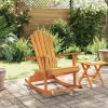 Garden Rocking Adirondack Chair Teak Solid teak wood Medium
