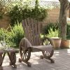 Patio Adirondack Chair Solid Wood Fir