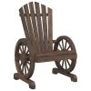 Patio Adirondack Chair Solid Wood Fir