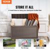 VEVOR Deck Box, 100 Gallon Outdoor Storage Box, 48.0" x 21.5" x 24.5", Waterproof PP Deckbox with Aluminum Alloy Padlock, for Patio Furniture