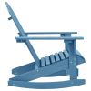 Patio Adirondack Rocking Chair Solid Fir Wood Blue