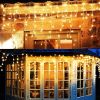 96 LED Ice Strip Lights Warm White - US Plug Flexible Decorative Light Strip for Holiday Christmas Indoor Outdoor Use Waterproof Energy Efficient