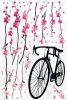 Bike & Flowers 2 - X-Large Wall Decals Stickers Appliques Home Decor
