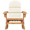 Adirondack Rocking Chair with Cushions Solid Wood Acacia