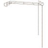 Garden Pergola Antique Brown 9.8'x9.8'x8.2' Iron
