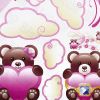 Twin Bear - Wall Decals Stickers Appliques Home Decor