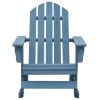 Patio Adirondack Rocking Chair Solid Fir Wood Blue