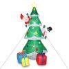 8ft with Snowman Santa Claus 3 Gift Boxes 9 String Lights