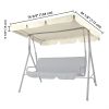 77x43in Replacement Swing Canopy Grey