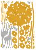 Autumn Deer - Hemu Large Wall Decals Stickers Appliques Home Decor 19.7 BY 27.5 Inches