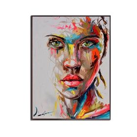 Ha's Art Handmade Abstract Oil Painting Wall Art Modern Minimalist Fashion Figure Picture Canvas Home Decor For Living Room Bedroom No Frame (size: 150X220cm)