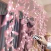 Pink Feather String Lights 9.8Ft Battery Powered Indoor String Light