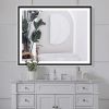 4 Size LED Bathroom Mirror;  Backlit and Front Lighted Mirror for Bathroom;  Wall Mounted Bathroom Vanity Framed Mirror Includes Dimmer;  ; Defogger;