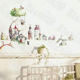 Towers - Wall Decals Stickers Appliques Home Decor (SKU: HEMU-HL-976)