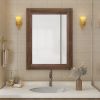 Solid Wood Frame Flat Bathroom Mirror-Small