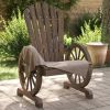 Patio Adirondack Chairs 2 pcs Solid Wood Fir