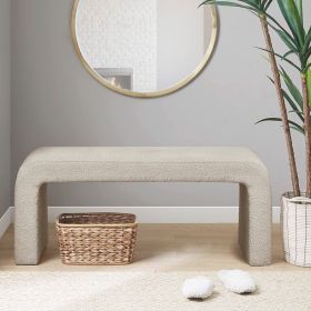 Boucle Waterfall Bench (Color: as Pic)