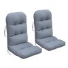 2 PCS Indoor or Outdoor Waterproof Adirondack Chair Seat and Back Cushion