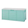75gal 280L Outdoor Garden Plastic Storage Deck Box Chest Tools Cushions Toys Lockable Seat
