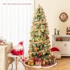 6/7.5/9 FT Artificial Christmas Tree with Warm-White LED Lights