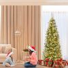 6/7.5/9 FT Artificial Christmas Tree with Warm-White LED Lights