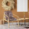 2Pcs/Set 1Pc Back Cushion and 1Pc Seat Cushion Rocking Chair Cushion Upper And Lower Back And Seat Sets