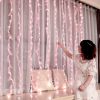Pink Feather String Lights 9.8Ft Battery Powered Indoor String Light