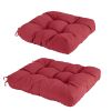 2Pcs/Set 1Pc Back Cushion and 1Pc Seat Cushion Rocking Chair Cushion Upper And Lower Back And Seat Sets