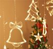 Led Christmas Elk Curtain Light Ice Strip Light Holiday Lights Red Bedroom Room Window Decorative Light String