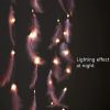 Pink Feather String Lights 9.8Ft Battery Powered Indoor String Light