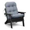 2 PCS Indoor or Outdoor Waterproof Adirondack Chair Seat and Back Cushion